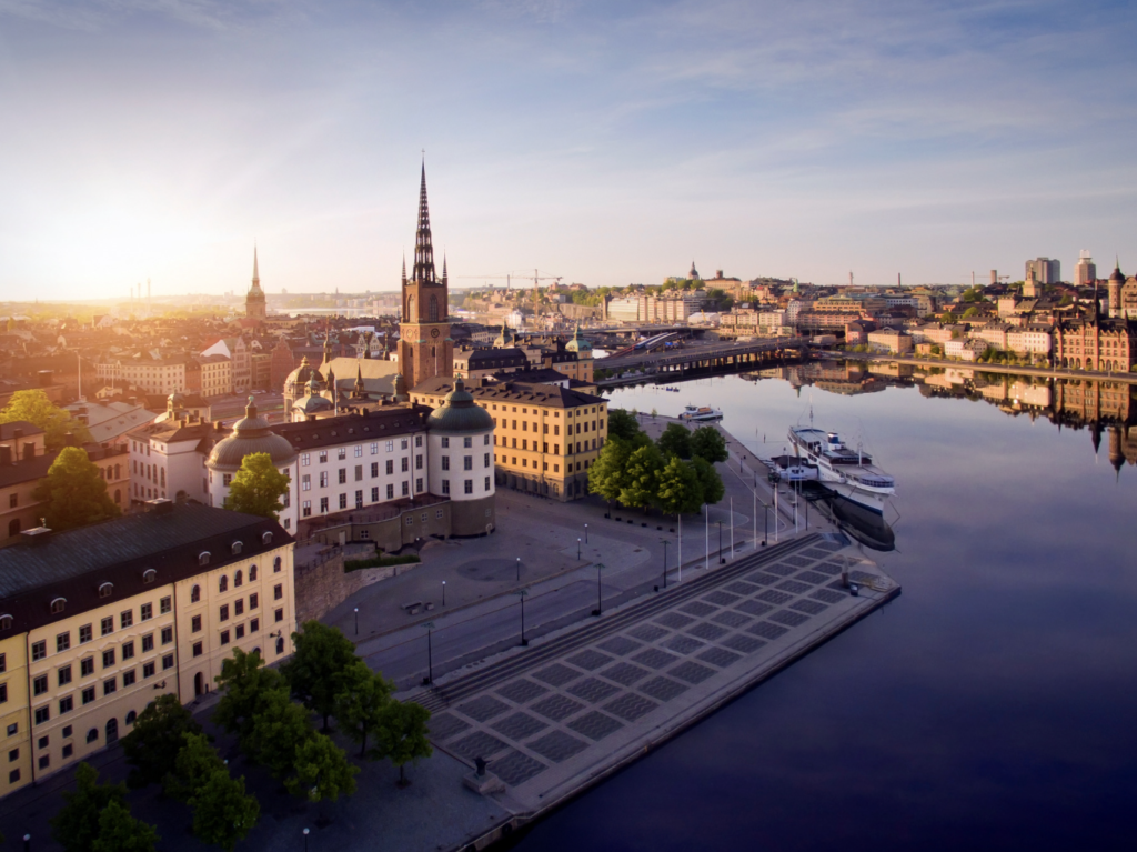 魔女の宅急便のコリコのモデルとなったスウェーデン・ストックホルムの街並み写真